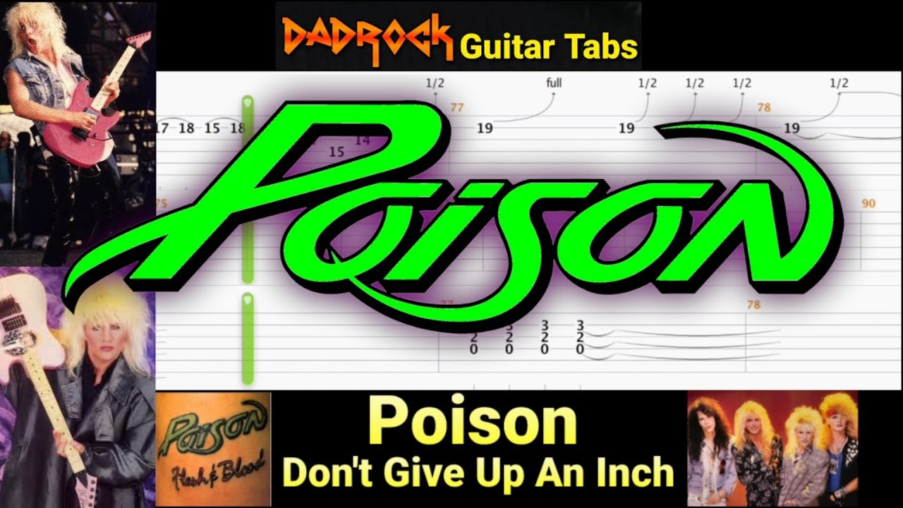 Don't Give Up An Inch - Poison - Lead Guitar TABS Lesson