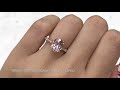 Grace solitaire oval morganite ring in scalloped band in rose gold