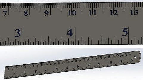 SolidWorks Tutorial : Foot ruler / Measuring scale