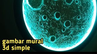 Modal Rp 6.000⁉️ Sudah Bisa Bikin Mural dinding secantik motif Bulan