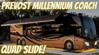 TOUR OF PREVOST MILLENNIUM QUAD SLIDE AT Riverlandings Motorcoach Resort