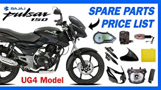 Bajaj Pulsar 150 [UG4] Spare Parts Price List 💙 | Spare Parts Online Shopping 🚚🇮🇳  91 98932 35053