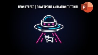 Neon Light Effect Animation in PowerPoint