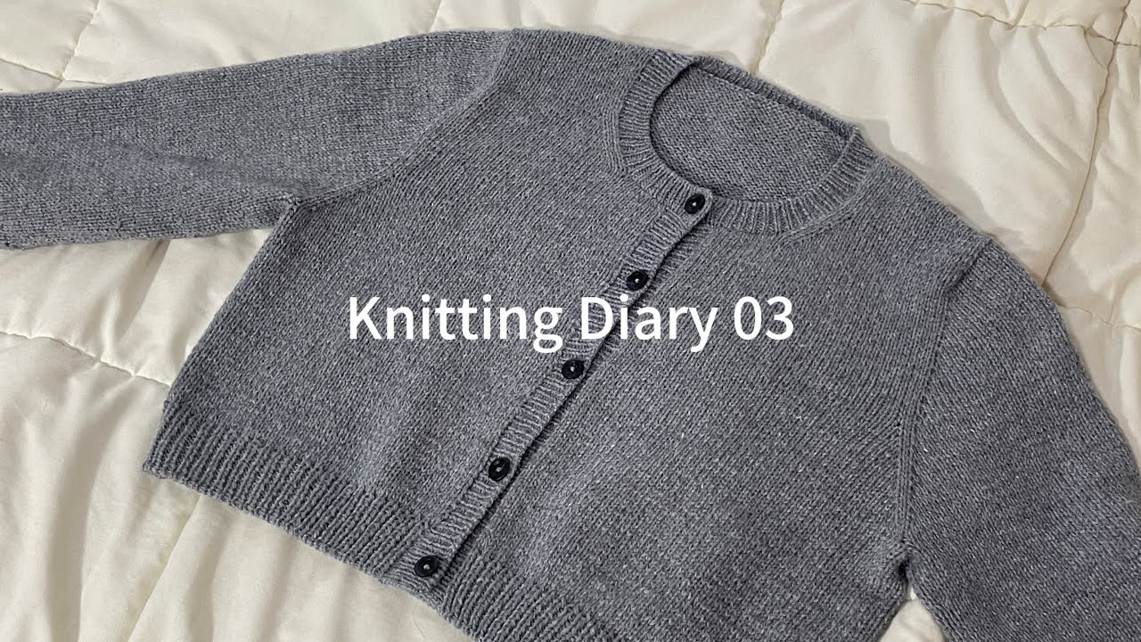 Maggie Cardigan | 매기 가디건으로 테무 실 파먹기 | 뜨개로그