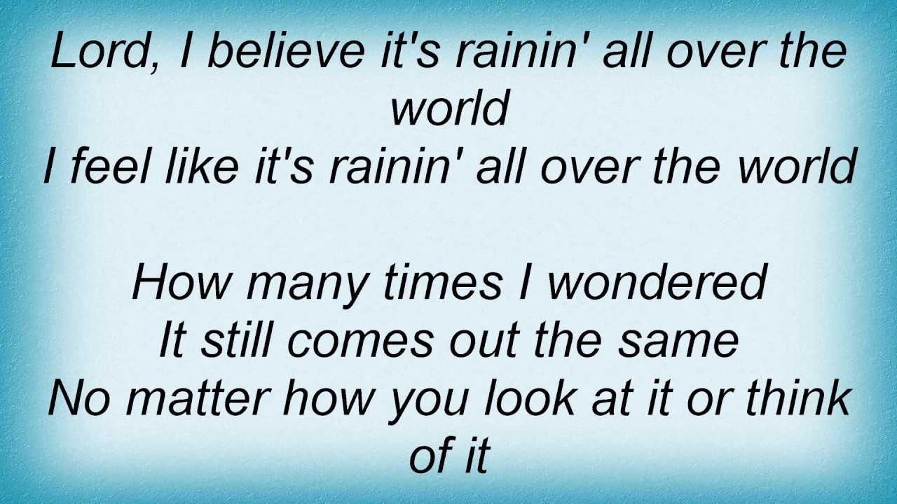Ray Charles Rainy Night In Lyrics YouTube