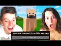 My sister banned me from her Minecraft Server