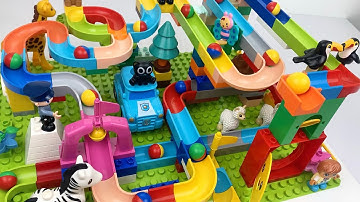 Duplo Marble Run Build and Play | Exciting Maze Coaster with Many Cute Animals