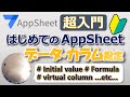 【AppSheet始め方】★超入門★カラム設定（業務日報アプリ）