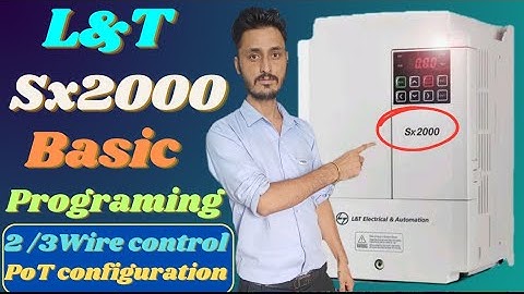 L&T sx2000 vfd Basic parameters settings in hindi
