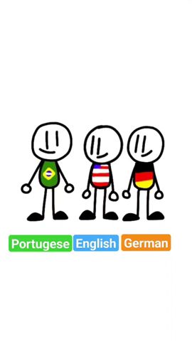 portugese vs english vs german