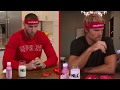Travis Kelce and Greg Olsen take on the Paqui One Chip Challenge
