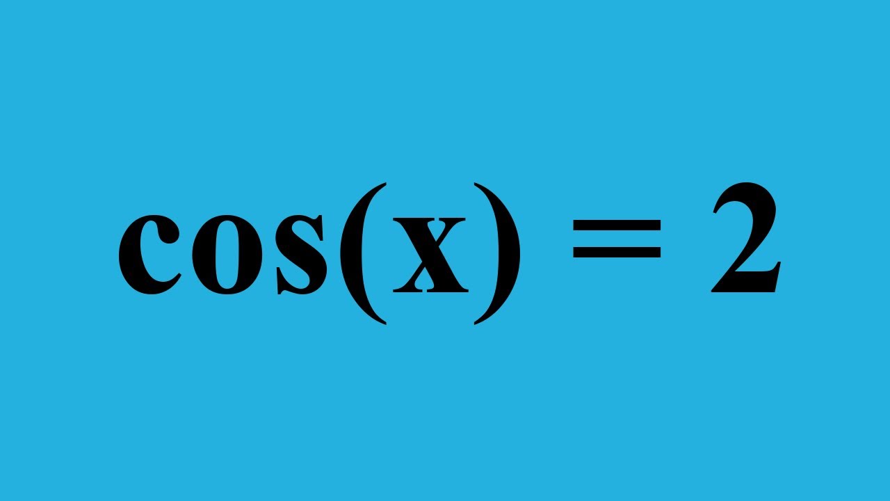 How To Solve Cos x 2 YouTube How To Solve Cos x 2 YouTube