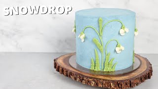 How to make a 3D Buttercream snowdrop flower cake  [ Cake Decorating For Beginners ] by Cake Decorating School 941 views 5 months ago 30 minutes