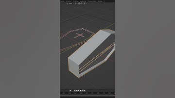 Modelando um caixão em 1 minuto #b3d #blender #shorts