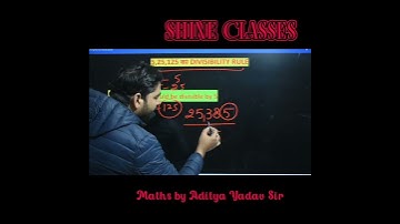 #shorts #viral #shortvideo #shorttricks #maths 5, 25, 125 ka Divisibility Rule