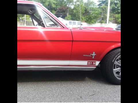 66 Mustang racing stripes - YouTube