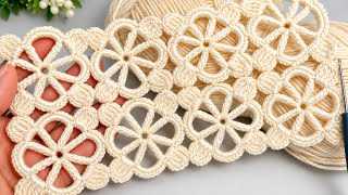 An easy crochet pattern that can be completed in just 2 rounds: For shawls and blouses
