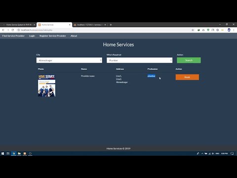 HOME SERVICE SYSTEM IN PHP | Source Code & Projects