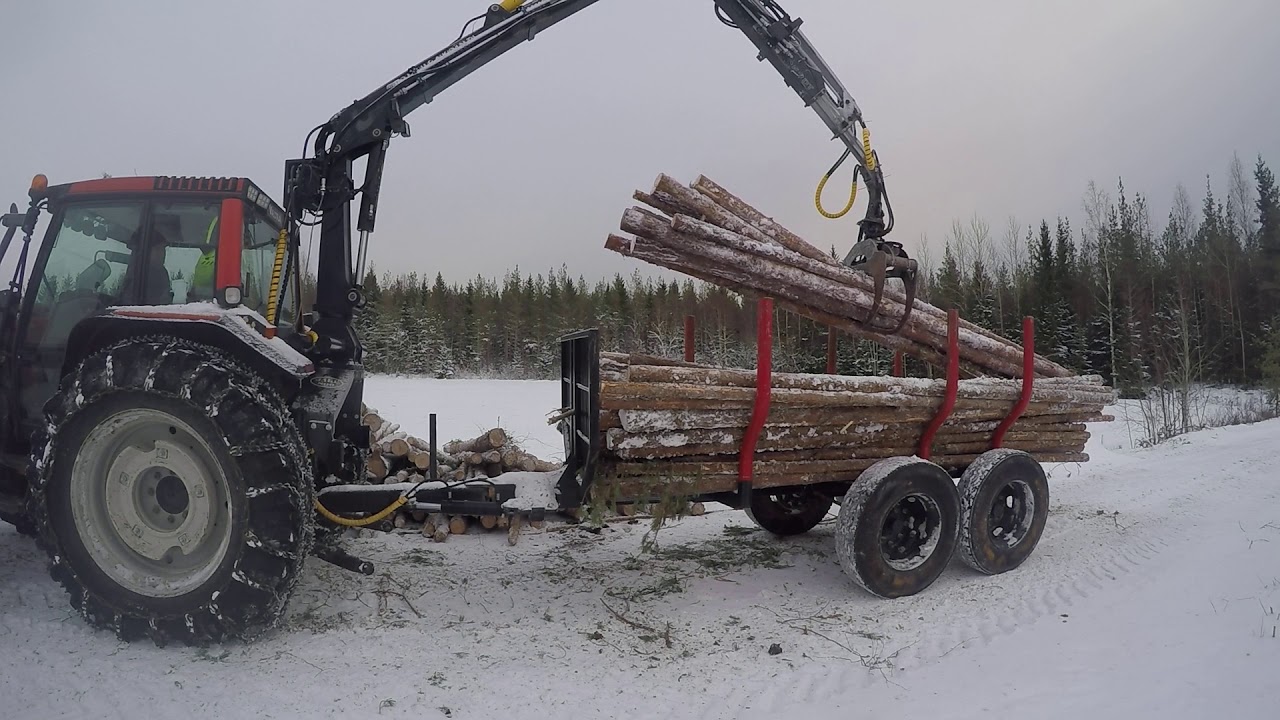 VALTRA 6650 ja CRANAB  FC53 DT