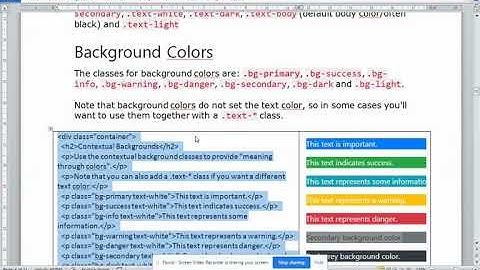 text and background colors in bootstrap in Marathi || Bootstrap 4 Tutorial for beginners in Marathi