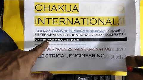 POWER SYSTEM ANALYSIS, FAULT CALCULATION CSE MAIN ESE GATE EE ECE