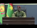 ADRESSE DU CAPITAINE IBRAHIM TRAORE