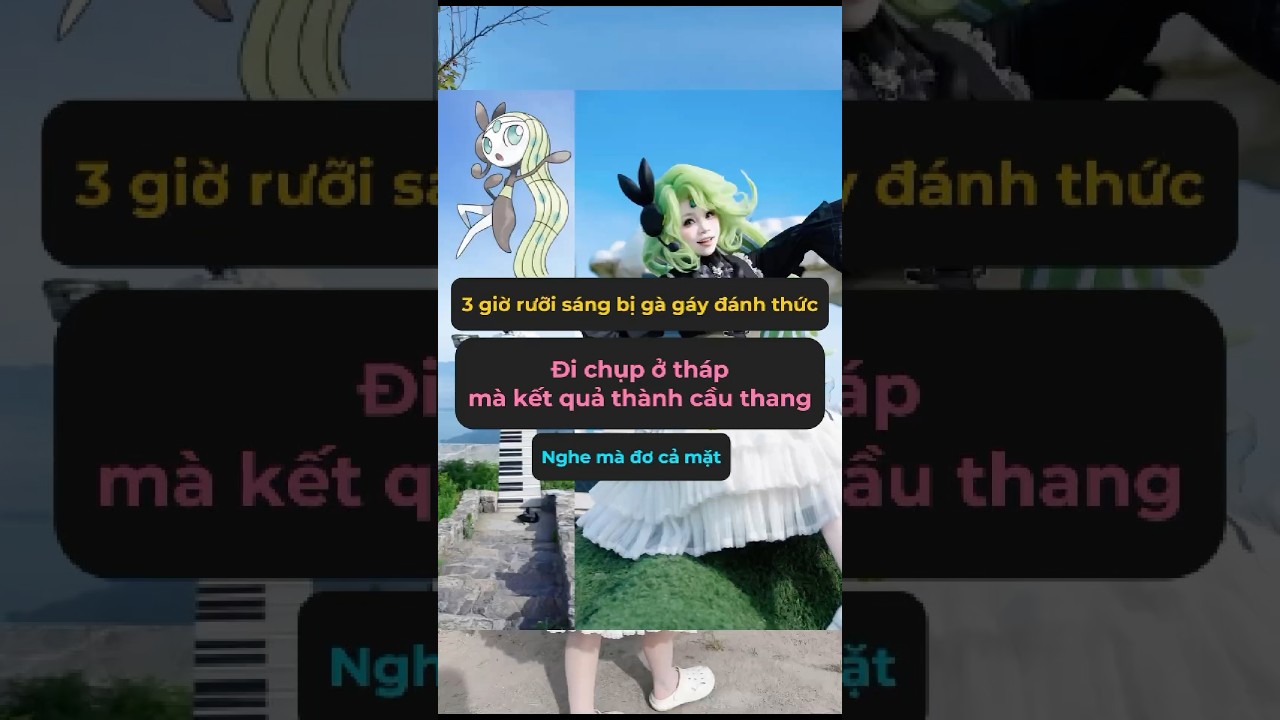 Bị gọi dậy lúc 3:30 sáng để cosplay Meloetta #shorts #cosplay #anime #genz #diy #creative #xuhuong