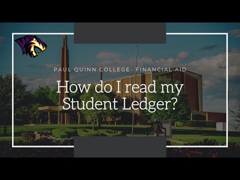 How do I read my student ledger?