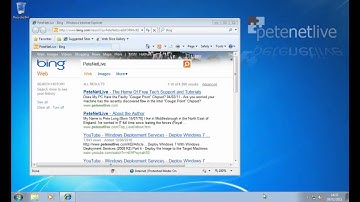 Windows 7 Internet Search from the Start Menu