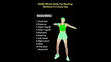 Dura Whole Body Fat Burning Workout x5 every day No Copyright Infringement
