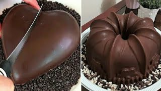 أفكار تزيين كعكة الشوكولاتة الفاخرة _ وصفات كعكة الشوكولاتة اللذيذة _ كعكة لذيذة للغاية