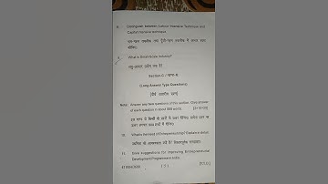 #B.com.(2nd year) semester 4th 2023 ka Examination Question paper Fundamantals of Entrepreneurship