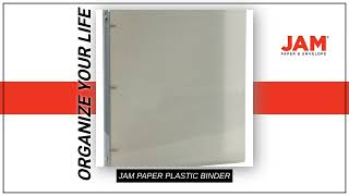 JAM Plastic 1/2 Inch Binder PB75237SM