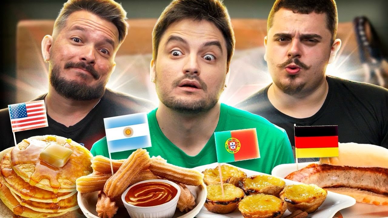 PROVANDO CAFÉ DA MANHÃ DE PAÍSES!