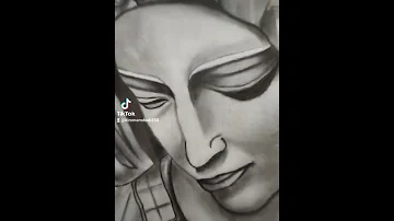 New One العذراء مريم Back And White Charcoal I Hope You Like It 