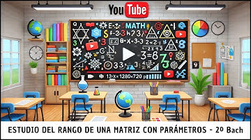 Estudio del rango de una matriz en función de parámetros