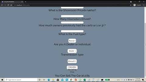Car Price Prediction using Machine Learning - IEEE Python Projects 2021 2022