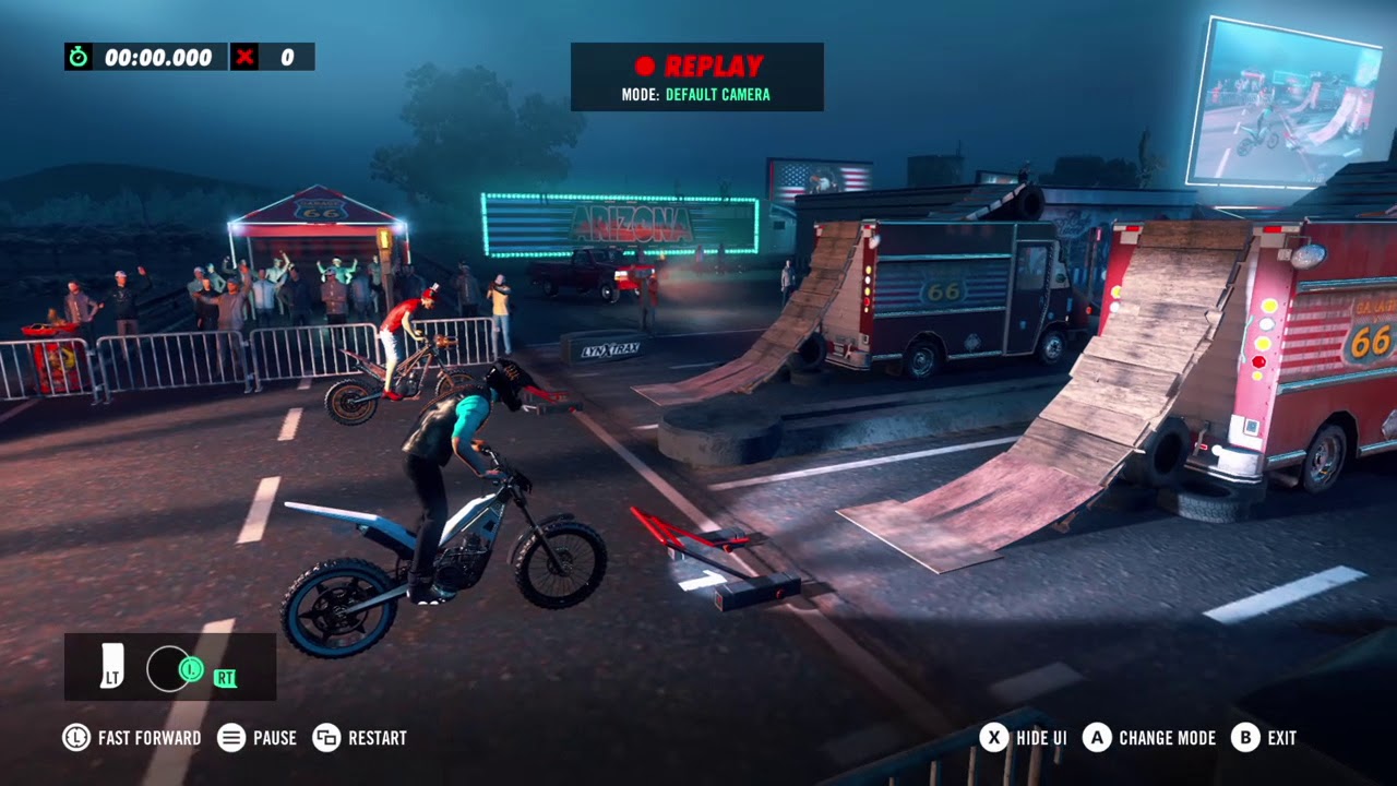 Trials Rising - Movie Night DLC Stadium [All Diamond Medals]