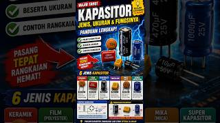 Macam - Macam Kapasitor Beserta Fungsinya #belajarelektronika #elektronikadasar #kapasitor  #diy