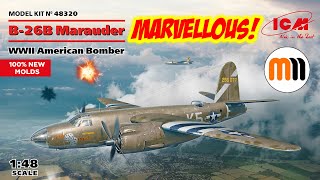 ICM 1/48 B-26B Marauder Unboxing Review