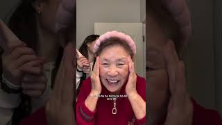 GIVING MY 82YR OLD KOREAN GRANDMA SKINCARE 🥹🩷🇰🇷 #koreanskincare #skincareroutine screenshot 4