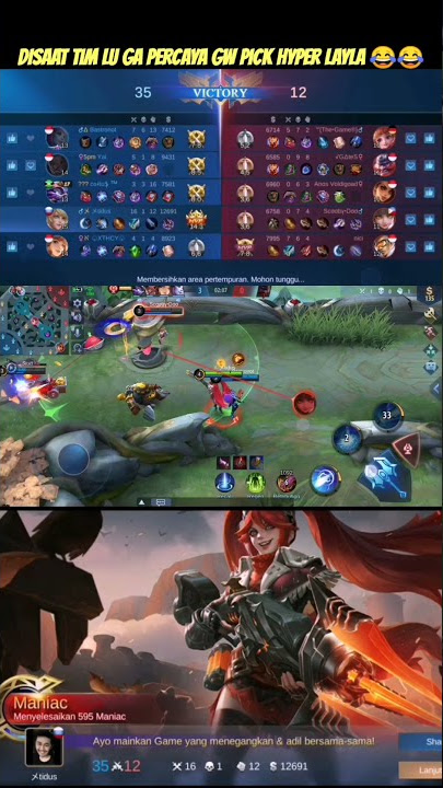 STORY WA 30 DETIK DISAAT TIM GA PERCAYA GW PAKE HYPER LAYLA mobile legends, #SHORTS