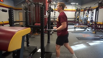 Curl Pins E Z Bar Isometric Overcoming ½ Staggered in mid position