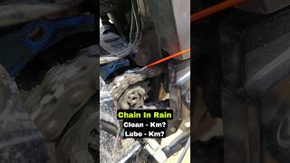 Monsoon Bike Chain Cleaning & Lubrication Interval | Monsoon Motorcycle Maintenance Tips #shorts