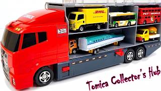 トミカ まとめ売り　はたらくくるま トミカ☆はたらくくるま開封＆コンボイ収納 ! ホンダNSXも参加