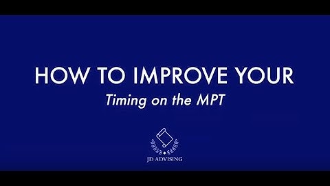 How To Improve Your Timing On The MPT