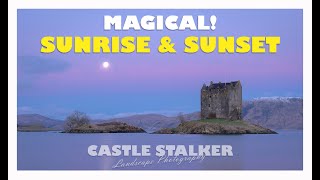 AMAZING COLOURS! Landscape Photography Sunset and Sunrise at Castle Stalker Scotland | Nikon Z7ii