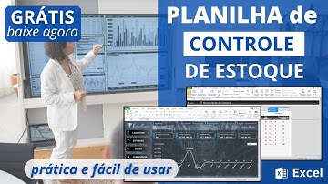 ✅{Grátis} Planilha de CONTROLE de ESTOQUE Grátis no Excel {Controle de Estoque Excel}