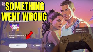 How to Fix “Something Went Wrong Error” When Trying to Pre Order GTA 6 on PS5 Tutorial!