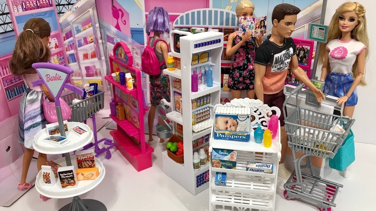 amazon barbie supermarket